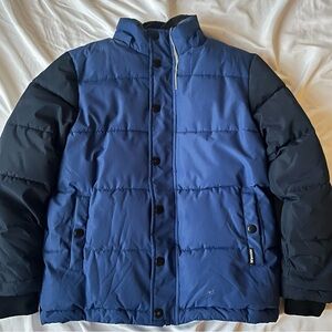 Nautica Blue and Black Puffer Jacket